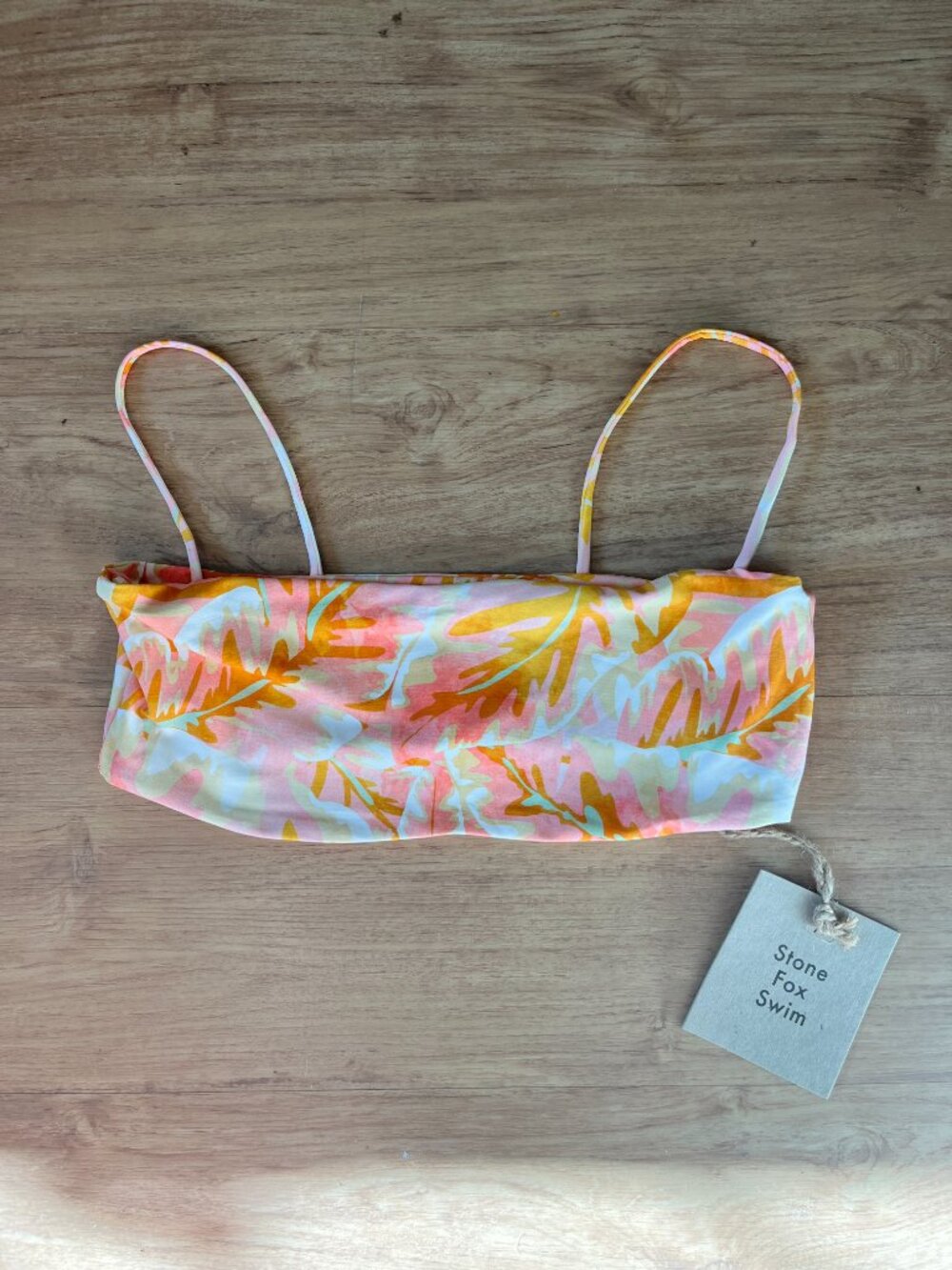 Revolve x Stone‎ Fox Swim NWT Bliss Bandeau Bikini Top | Medium — NWT